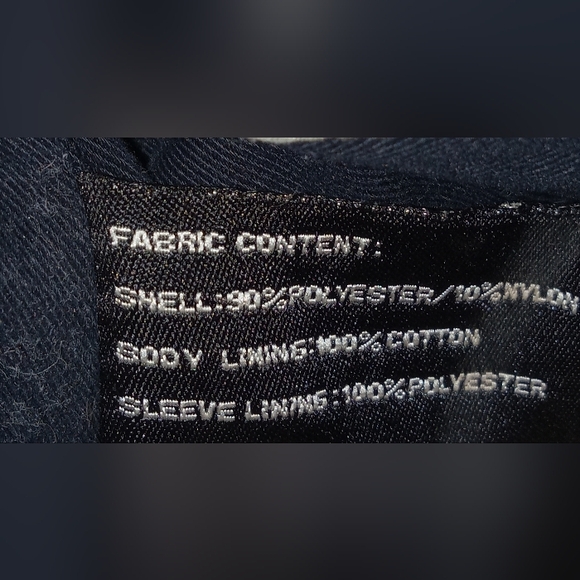 Claiborne Gray Windbreaker Jacket Lightweight Casual - Picture 3 of 4